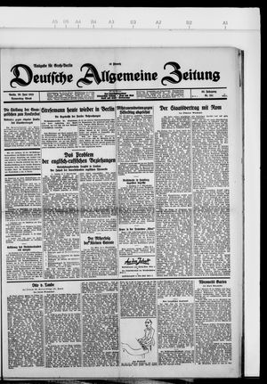 Deutsche allgemeine Zeitung vom 20.06.1929