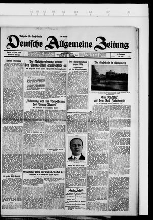 Deutsche allgemeine Zeitung vom 22.06.1929
