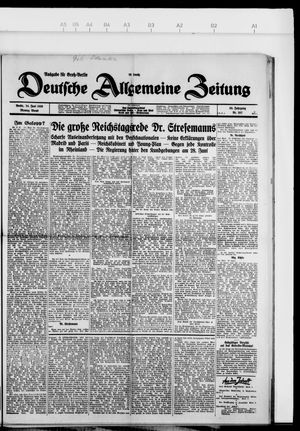 Deutsche allgemeine Zeitung vom 24.06.1929