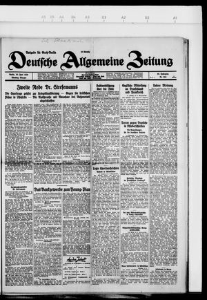Deutsche allgemeine Zeitung on Jun 25, 1929