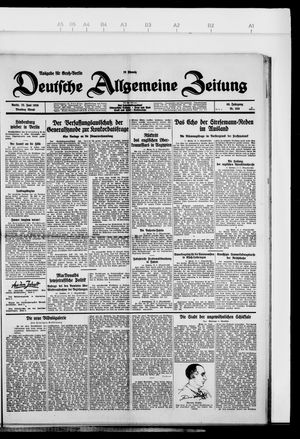 Deutsche allgemeine Zeitung on Jun 25, 1929