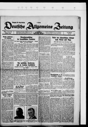 Deutsche allgemeine Zeitung on Jun 26, 1929