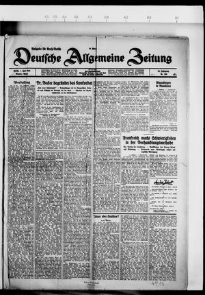 Deutsche allgemeine Zeitung vom 01.07.1929