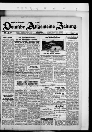 Deutsche allgemeine Zeitung on Jul 3, 1929