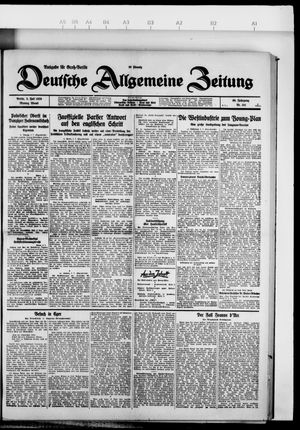 Deutsche allgemeine Zeitung on Jul 8, 1929