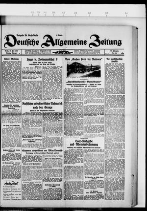Deutsche allgemeine Zeitung vom 16.07.1929