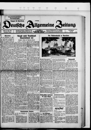 Deutsche allgemeine Zeitung vom 18.07.1929