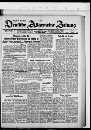 Deutsche allgemeine Zeitung vom 18.07.1929