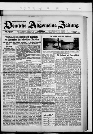 Deutsche allgemeine Zeitung vom 19.07.1929