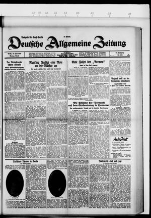 Deutsche allgemeine Zeitung on Jul 22, 1929
