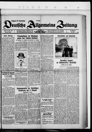 Deutsche allgemeine Zeitung vom 26.07.1929