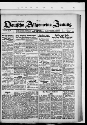 Deutsche allgemeine Zeitung on Jul 26, 1929