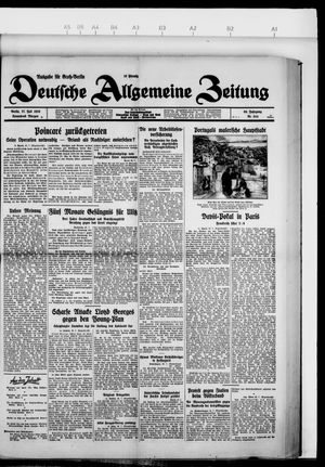 Deutsche allgemeine Zeitung vom 27.07.1929
