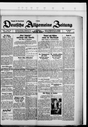 Deutsche allgemeine Zeitung vom 01.08.1929