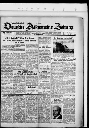 Deutsche allgemeine Zeitung on Aug 2, 1929