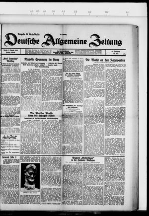 Deutsche allgemeine Zeitung vom 09.08.1929