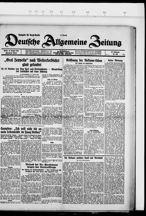 Deutsche allgemeine Zeitung vom 10.08.1929