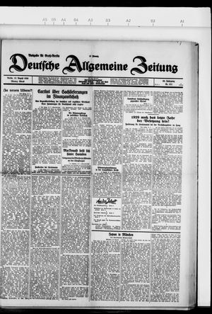 Deutsche allgemeine Zeitung vom 12.08.1929