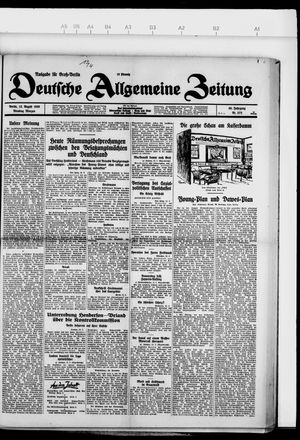 Deutsche allgemeine Zeitung vom 13.08.1929