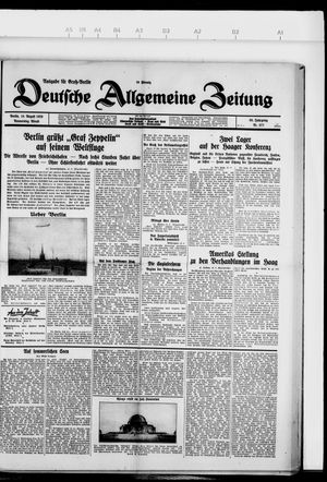 Deutsche allgemeine Zeitung vom 15.08.1929