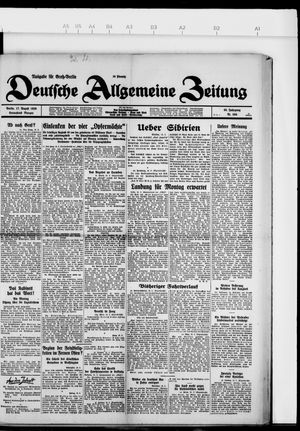 Deutsche allgemeine Zeitung vom 17.08.1929