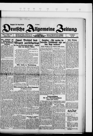 Deutsche allgemeine Zeitung vom 18.08.1929