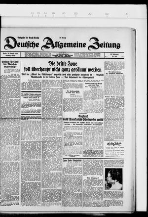 Deutsche allgemeine Zeitung vom 20.08.1929