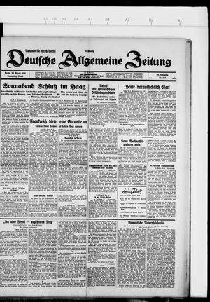 Deutsche allgemeine Zeitung vom 22.08.1929