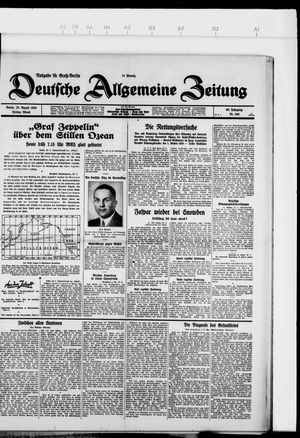 Deutsche allgemeine Zeitung vom 23.08.1929