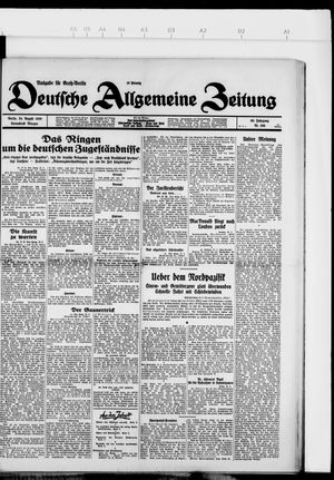 Deutsche allgemeine Zeitung vom 24.08.1929