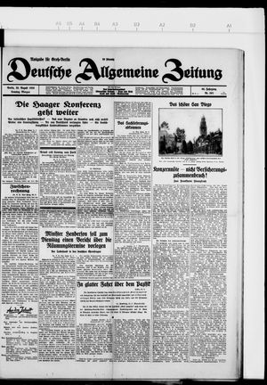 Deutsche allgemeine Zeitung on Aug 25, 1929