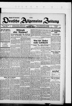 Deutsche allgemeine Zeitung vom 27.08.1929