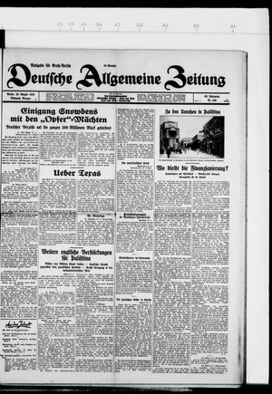 Deutsche allgemeine Zeitung vom 28.08.1929