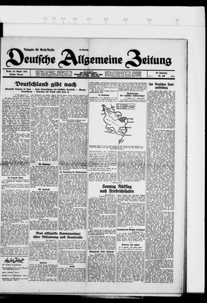 Deutsche allgemeine Zeitung vom 30.08.1929