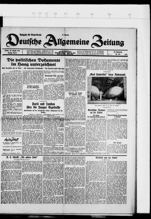 Deutsche allgemeine Zeitung vom 30.08.1929