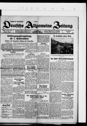 Deutsche allgemeine Zeitung vom 31.08.1929