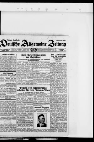 Deutsche allgemeine Zeitung vom 11.09.1929