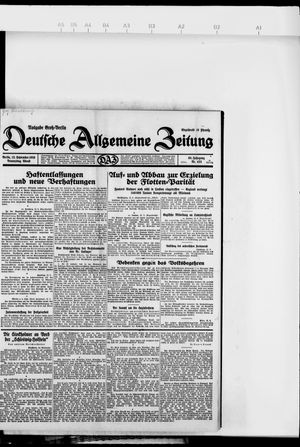 Deutsche allgemeine Zeitung vom 12.09.1929