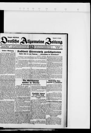 Deutsche allgemeine Zeitung vom 26.09.1929