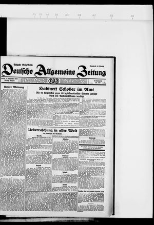 Deutsche allgemeine Zeitung vom 27.09.1929
