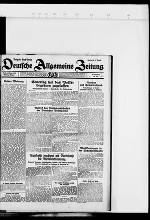 Deutsche allgemeine Zeitung vom 01.10.1929