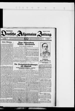 Deutsche allgemeine Zeitung vom 03.10.1929