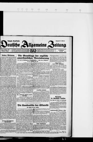 Deutsche allgemeine Zeitung vom 09.10.1929