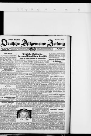 Deutsche allgemeine Zeitung on Oct 10, 1929