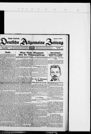 Deutsche allgemeine Zeitung vom 14.10.1929
