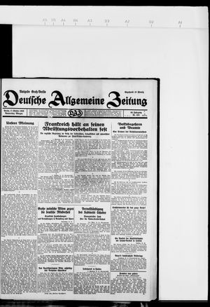 Deutsche allgemeine Zeitung vom 17.10.1929