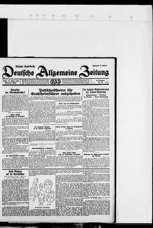 Deutsche allgemeine Zeitung vom 19.10.1929
