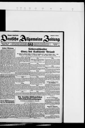 Deutsche allgemeine Zeitung vom 23.10.1929