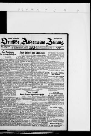 Deutsche allgemeine Zeitung on Oct 24, 1929