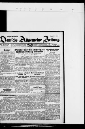 Deutsche allgemeine Zeitung vom 26.10.1929